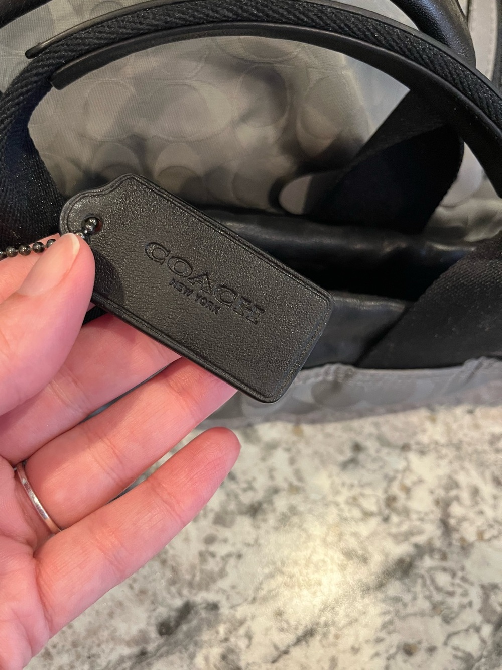 Coach Signature Drawstring Backpack - Picture 8 of 17